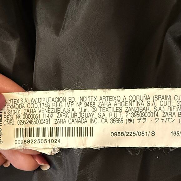 Zara Leopard Faux Fur Coat Sz S Longline Indie Sleaze Animal Print Winter Jacket - Picture 13 of 15